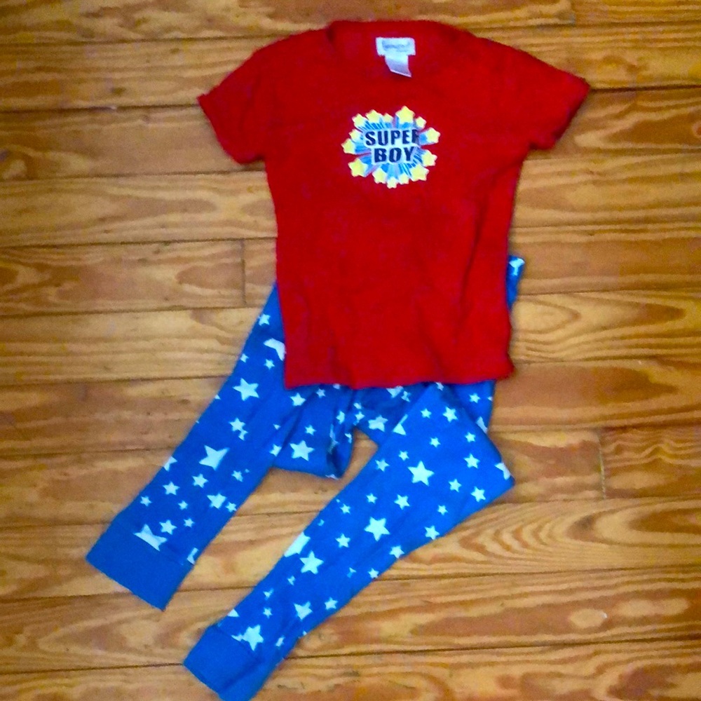 Pajamas boys size 10 Pajamagram s/s long pants